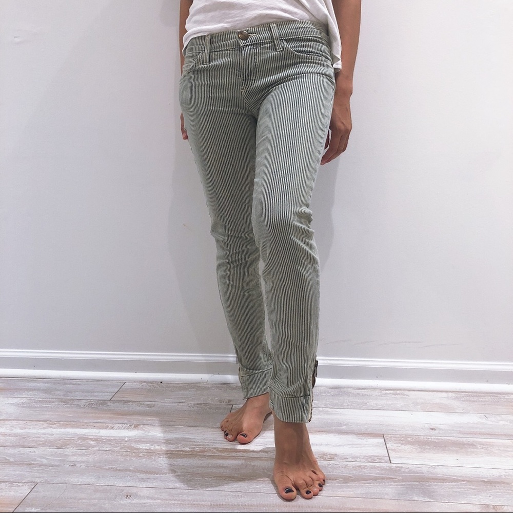Current elliott striped jeans
